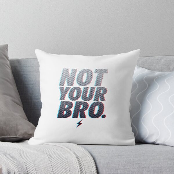 Item preview, STATEMENT NOT YOUR BRO, HALFTONE GLITCH LETTERING, BY SUBGIRL designed and sold by SUBGIRL.