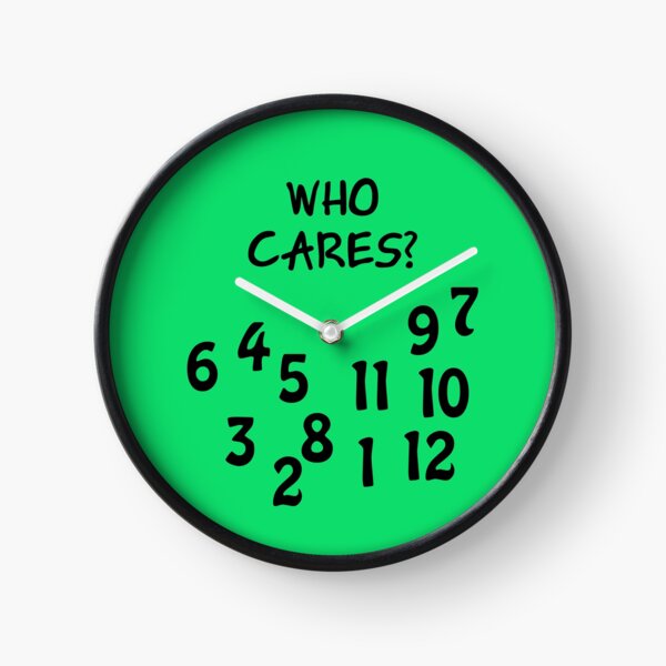 Watch "Who cares" with lots of numbers Clock