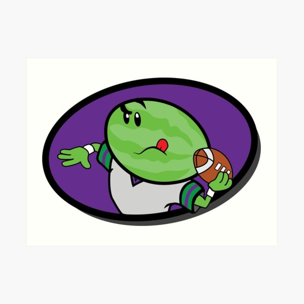 "Melonheads Replica Backyard Football Logo" Art Print for Sale by