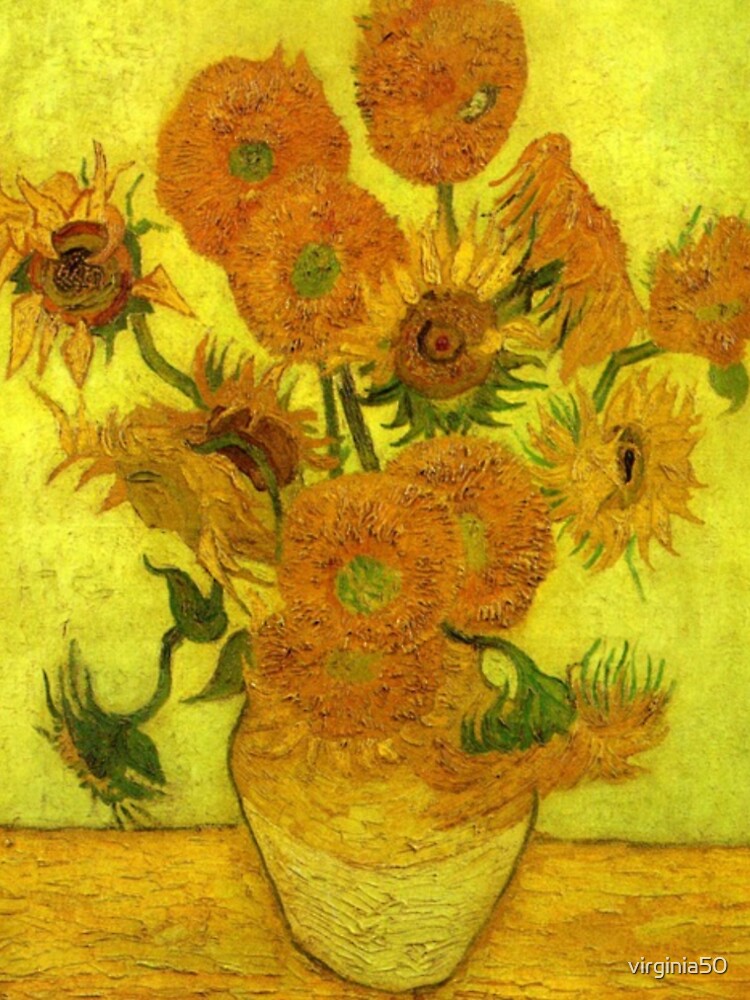 Van Gogh - Fourteen Sunflowers, 1889, famous painting by virginia50
