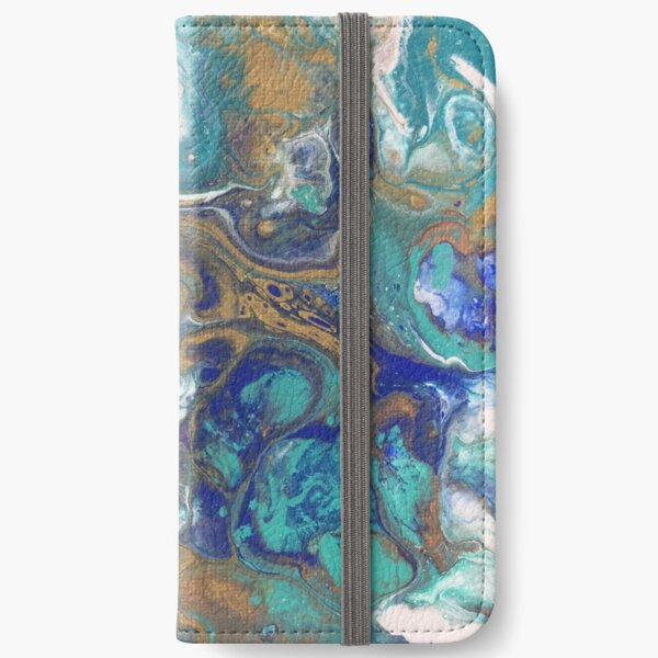 Acrylic Pour Art iPhone Wallet