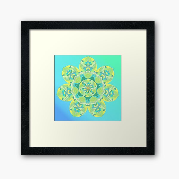 Grasshopper Katydid Leaves and Fauna Fall Into Winter Collection by Green Bee Mee Framed Art Print