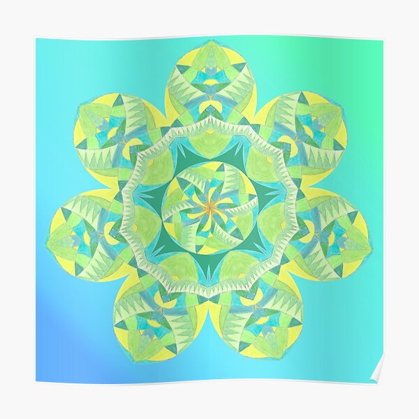 Grasshopper Katydid Leaves and Fauna Fall Into Winter Collection by Green Bee Mee Poster
