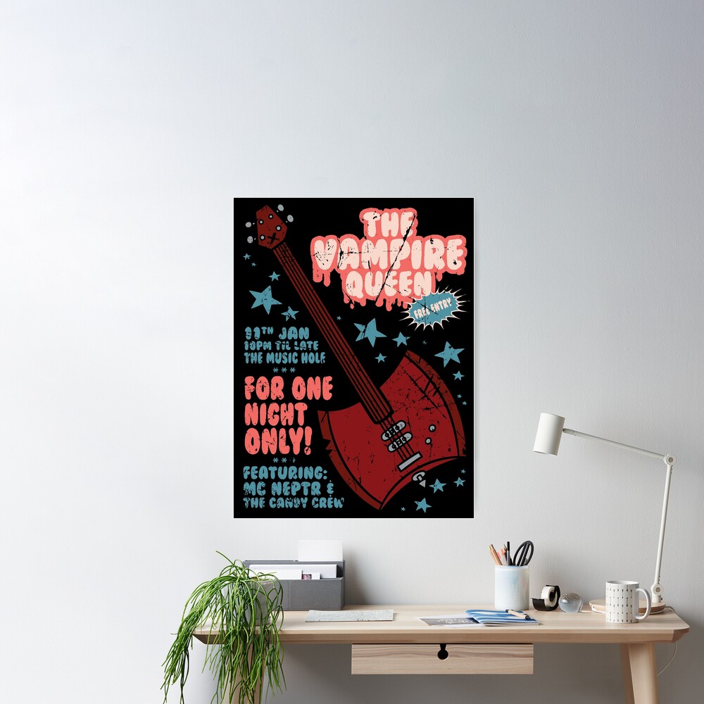 The Vampire Queen Music Poster Poster
