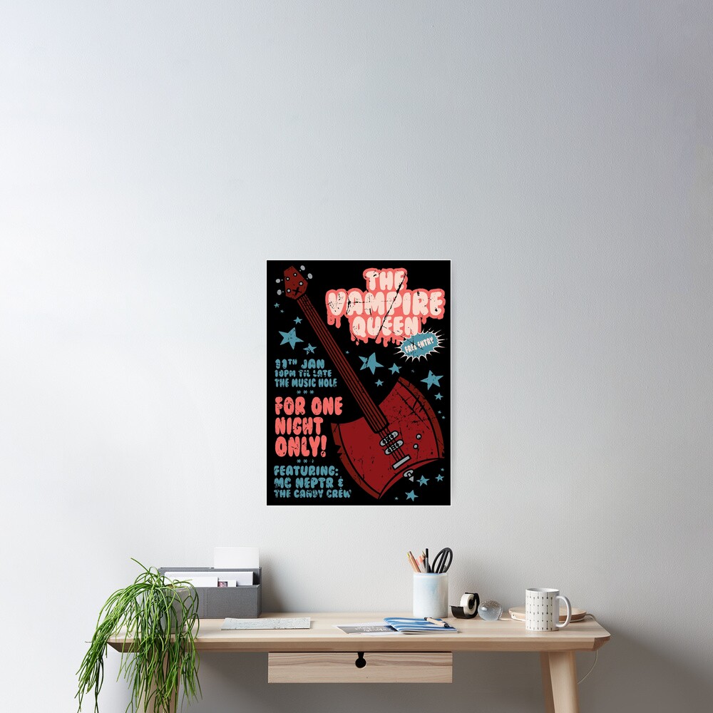 The Vampire Queen Music Poster Poster
