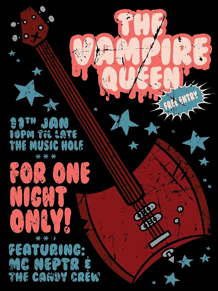The Vampire Queen Music Poster by ToastMonsters