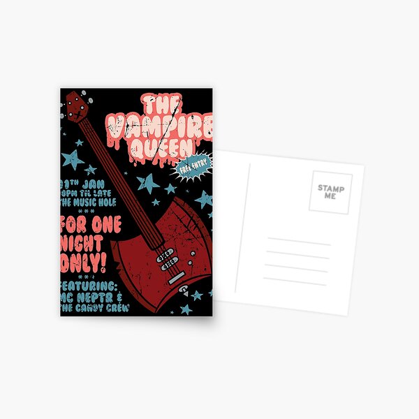 The Vampire Queen Music Poster Postcard
