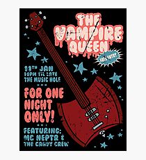 The Vampire Queen Music Poster Photographic Print
