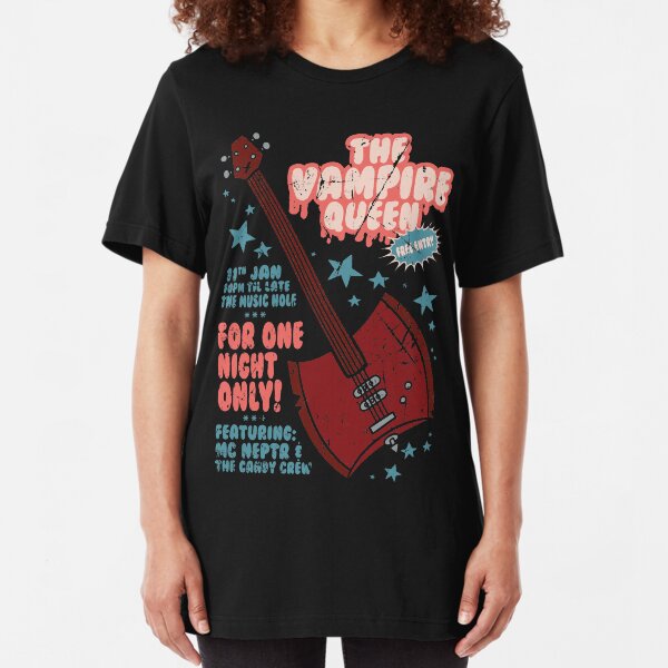 The Vampire Queen Music Poster Slim Fit T-Shirt