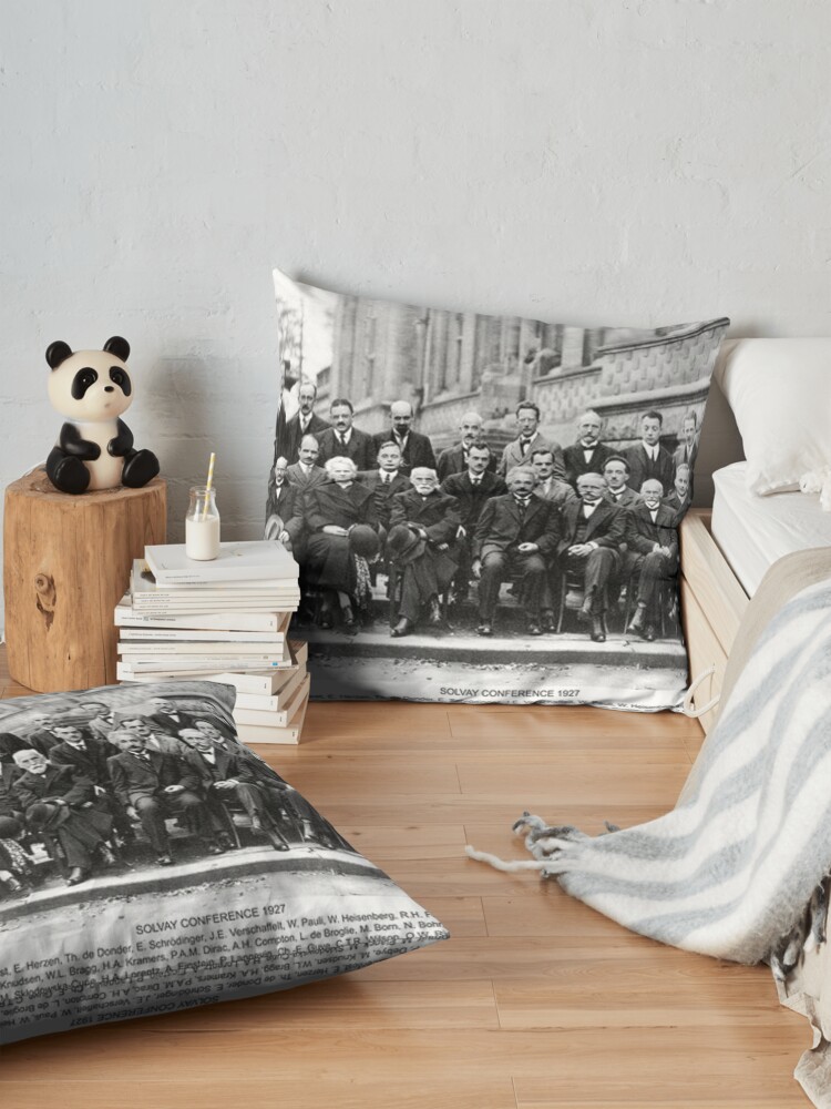 Alternate view of Solvay Conference Floor Pillow
