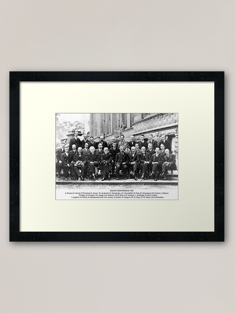 Alternate view of Solvay Conference Framed Art Print