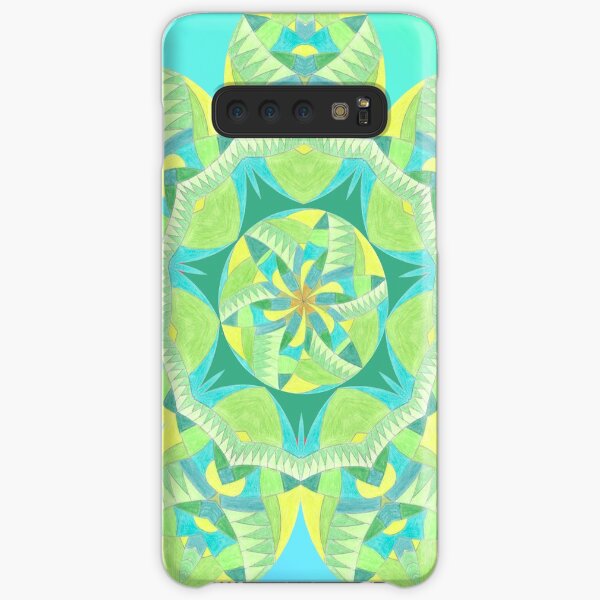 Grasshopper Katydid Leaves and Fauna Fall Into Winter Collection by Green Bee Mee Samsung Galaxy Snap Case