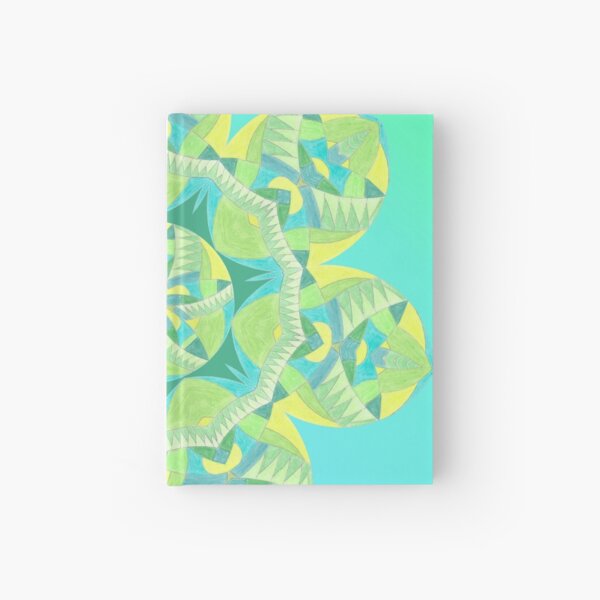 Grasshopper Katydid Leaves and Fauna Fall Into Winter Collection by Green Bee Mee Hardcover Journal