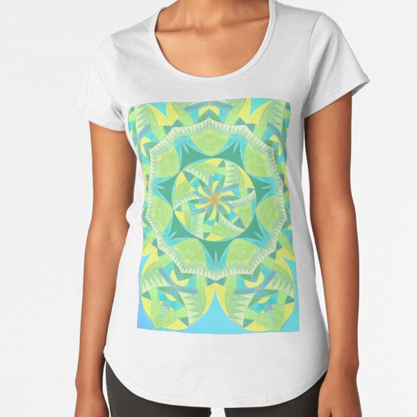 Grasshopper Katydid Leaves and Fauna Fall Into Winter Collection by Green Bee Mee Premium Scoop T-Shirt