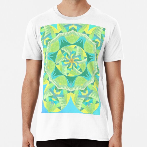 Grasshopper Katydid Leaves and Fauna Fall Into Winter Collection by Green Bee Mee Premium T-Shirt