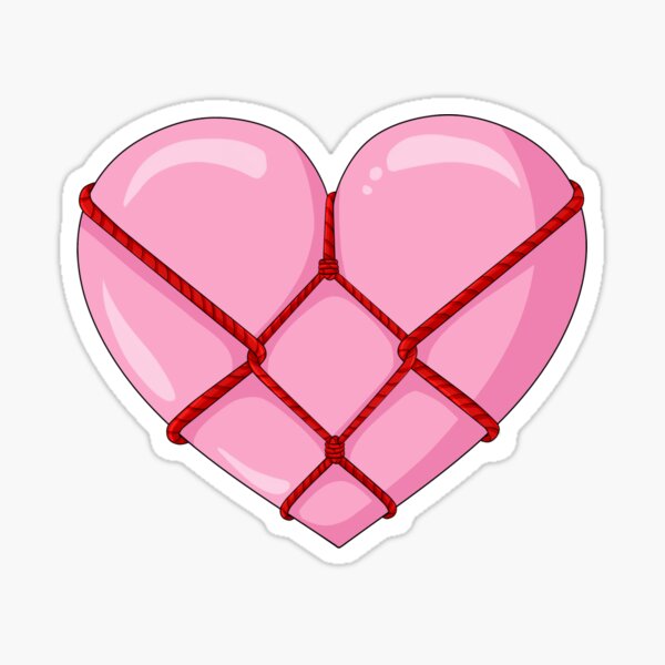 Shibari Heart Sticker