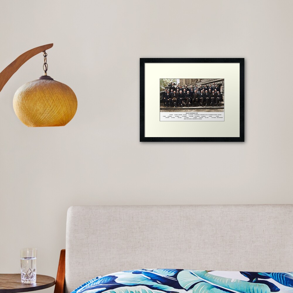 Solvay Conference Framed Art Print