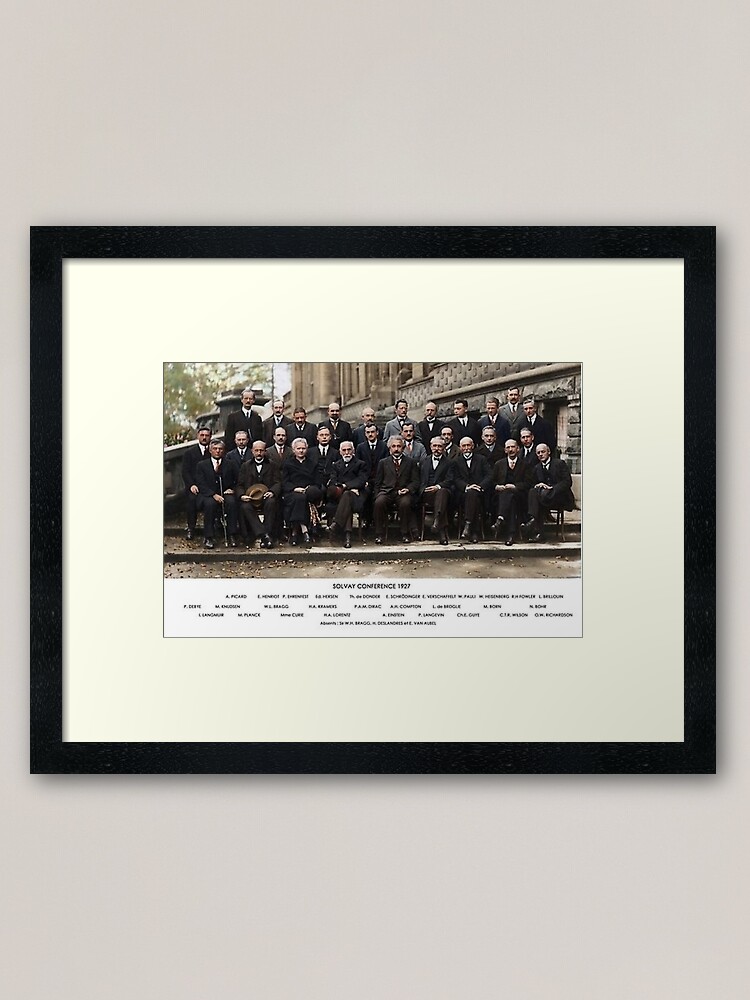 Alternate view of Solvay Conference Framed Art Print