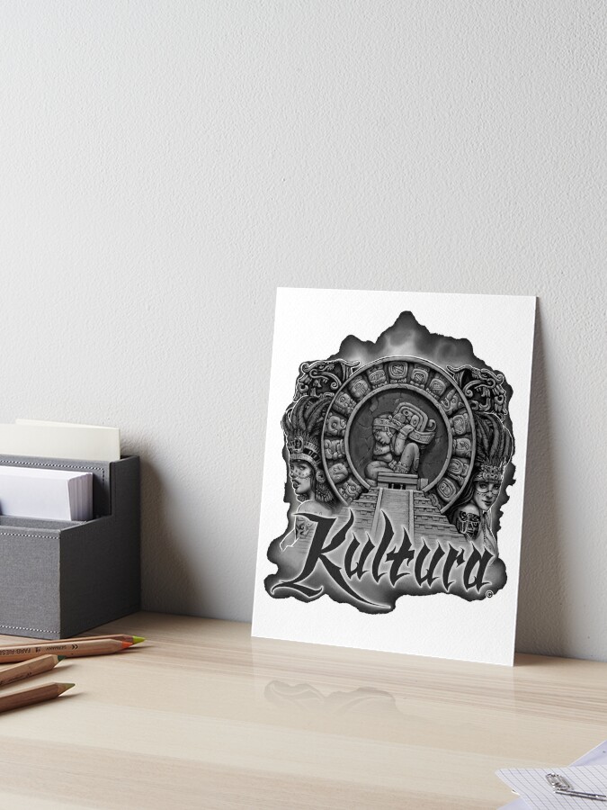 Kultura End Of Times Mayan Calendar Art Board Print By Kulturala Redbubble