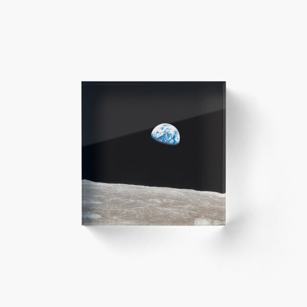 Earthrise Apollo 8 Acrylic Block