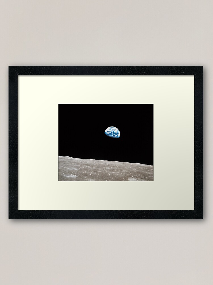 Alternate view of Earthrise Apollo 8 Framed Art Print