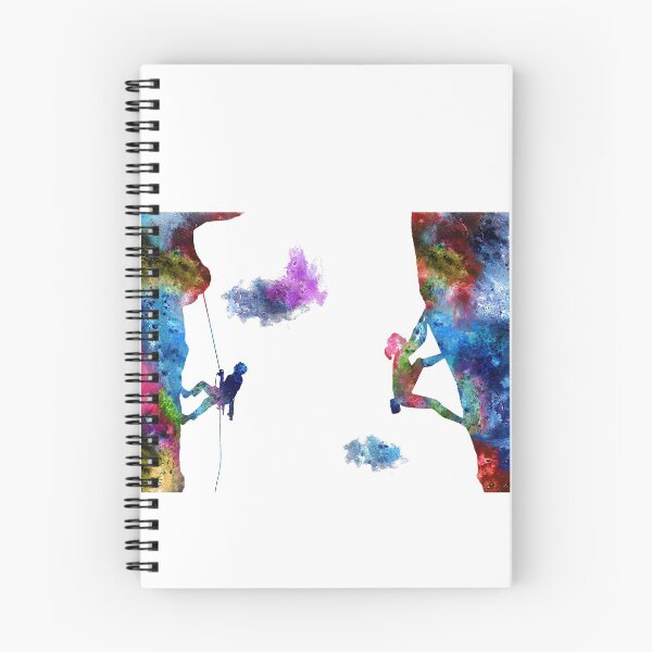 Item preview, Rock climbing extreme sport, climbing woman and man, climbing woman, watercolor rock climbing designed and sold by Rosaliartbook.
