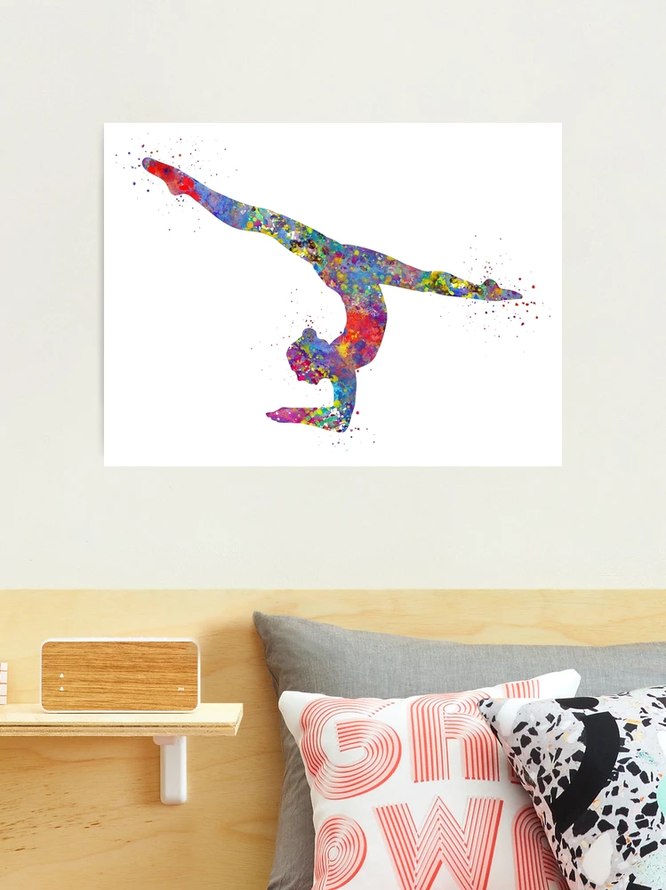 Gymnastics girl, watercolor gymnastics, teen gift Leggings for Sale by  Rosaliartbook