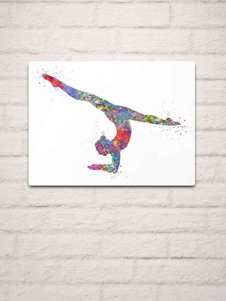Gymnastics girl, watercolor gymnastics, teen gift | Socks