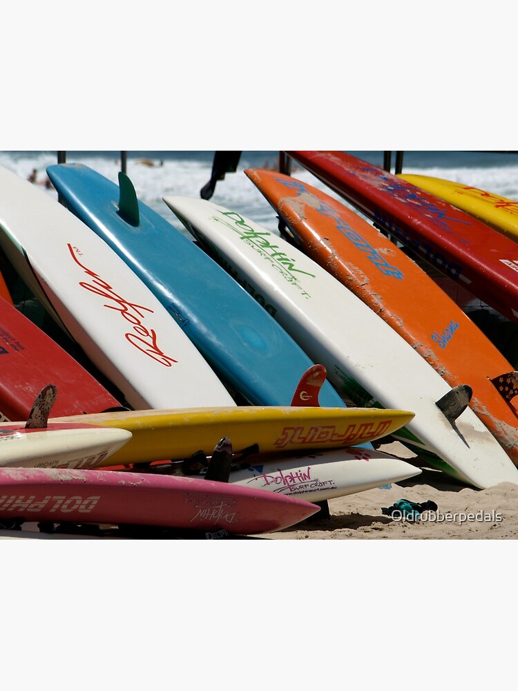 "Surfboards at the Gold Coast Queensland" Poster for Sale by