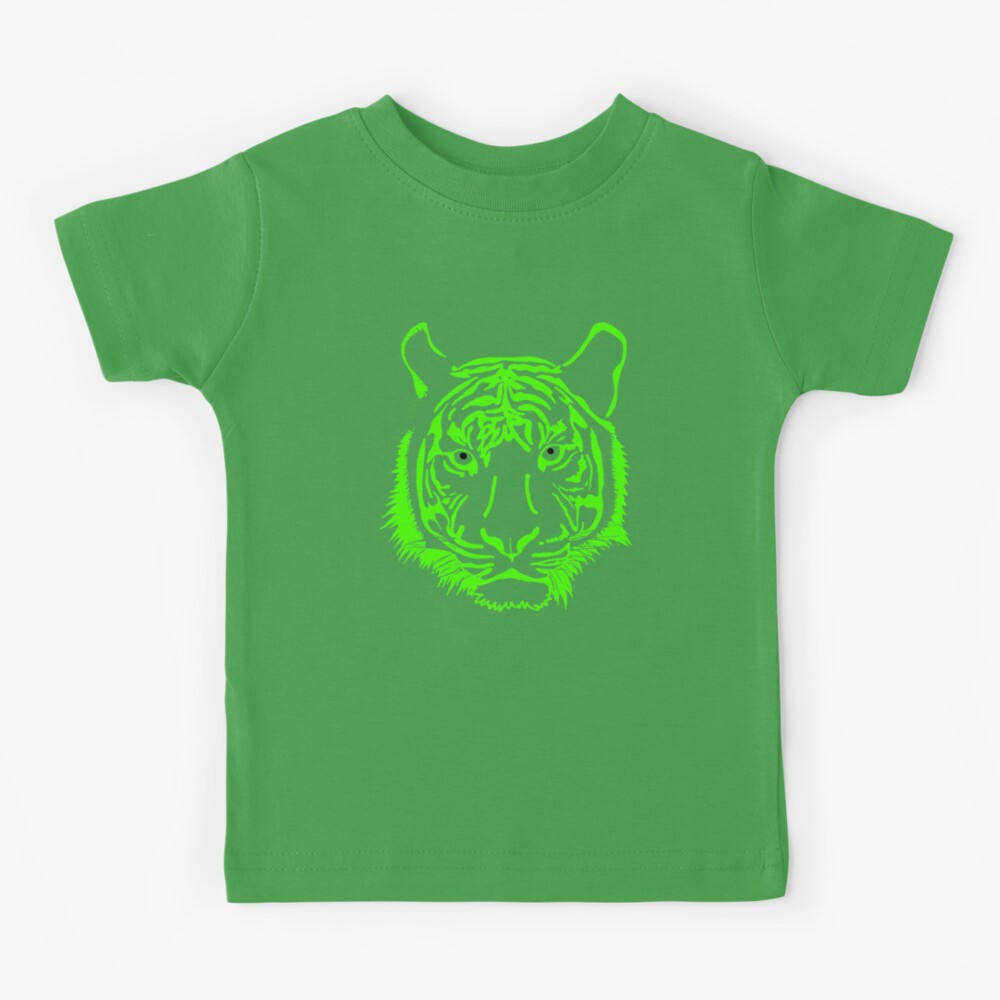 Tiger print K Redbubble Kez Kids green.\