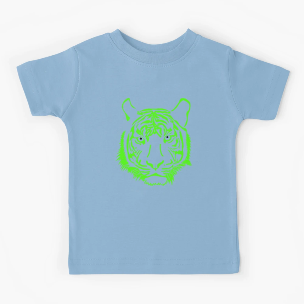 Tiger Redbubble print Kids in Kez Awesome K print by Sale T-shirt. Tiger | for neon Neon green.\