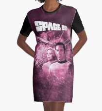 ALPHAN PINK MOON 1 JOHN+HELENA Graphic T-Shirt Dress
