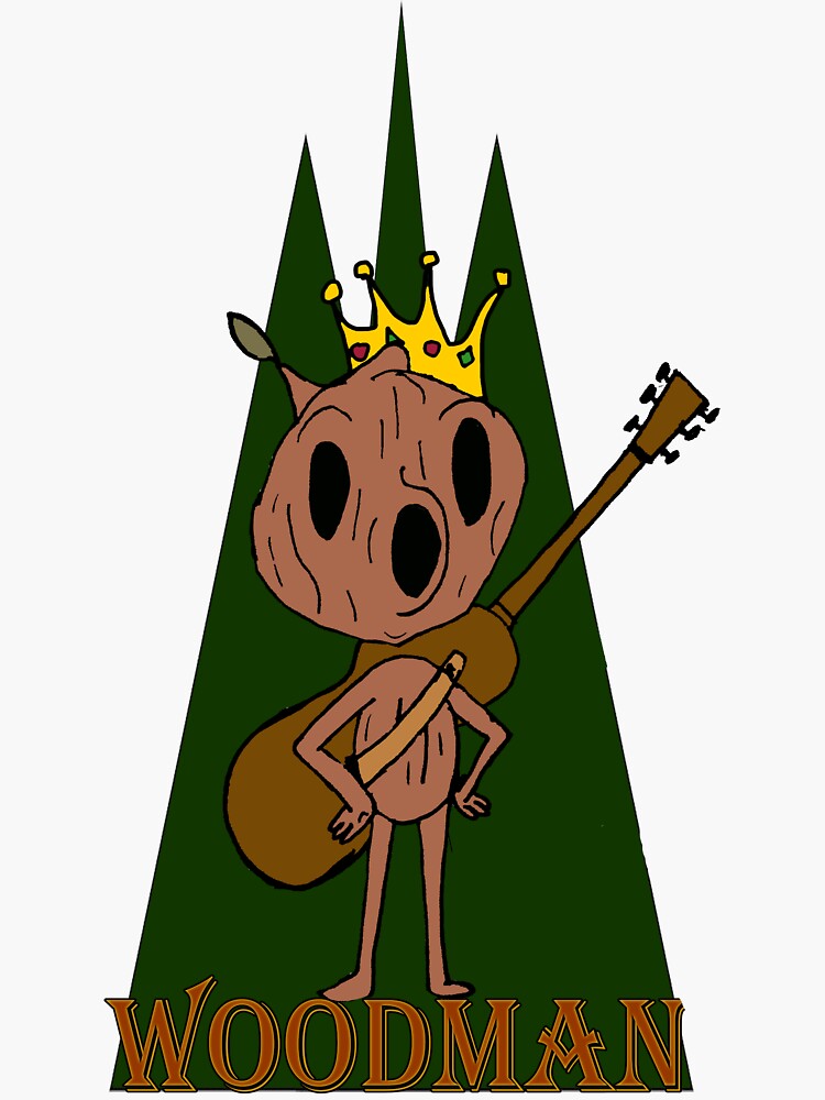 "Woodman" Sticker by SmilerGrogan Redbubble
