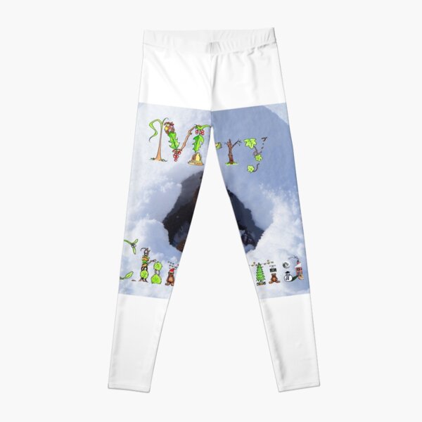 Merry Christmas bear in an igloo Leggings