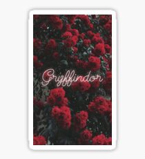 Gryffindor Flowers Sticker