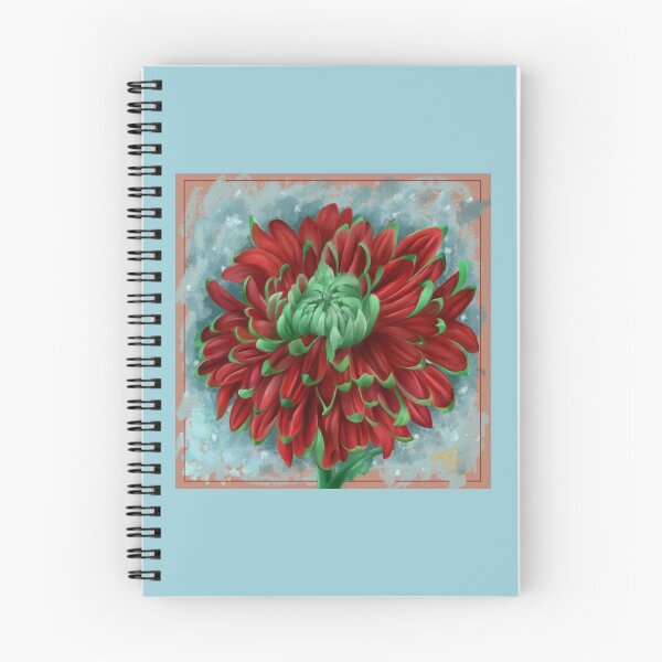 Item preview, December Winter Chrysanthemum designed and sold by brittsartvibes.