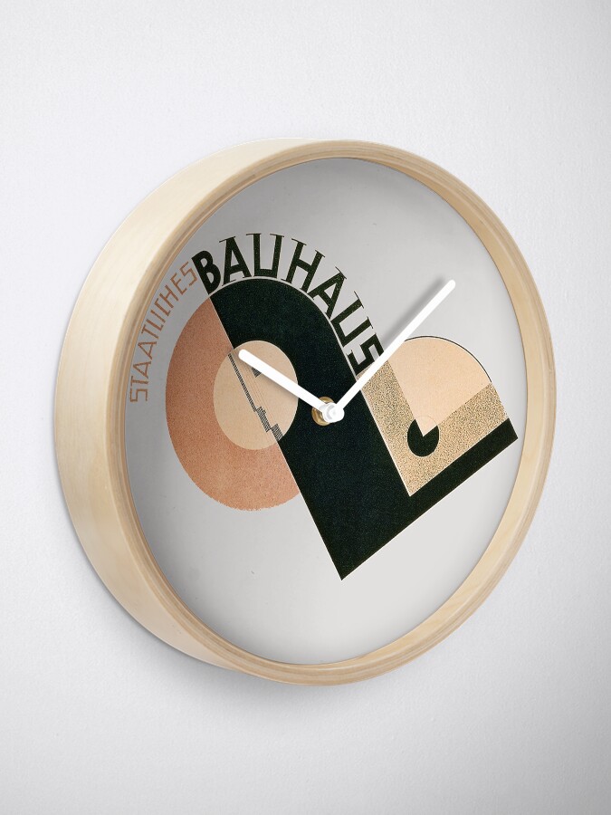 Alternate view of Bauhaus Logo 1919 Clock