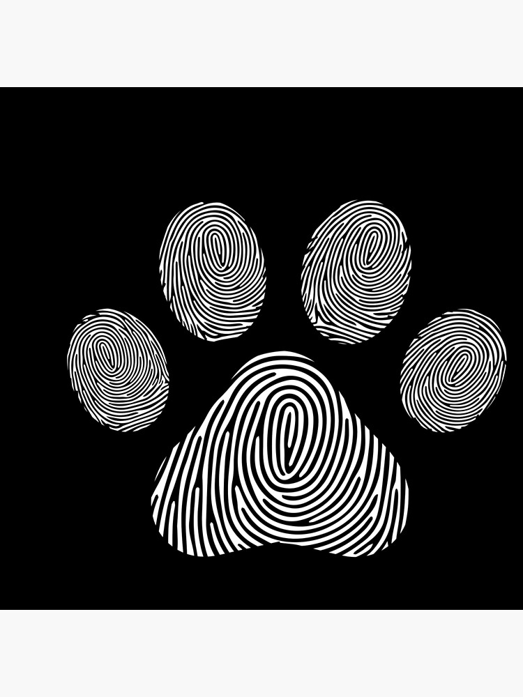 DOG POSTERS Fingerprint Art, Dog Fingerprint Art Kit, Digital
