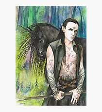 Blackthorn and his Unicorn Photographic Print