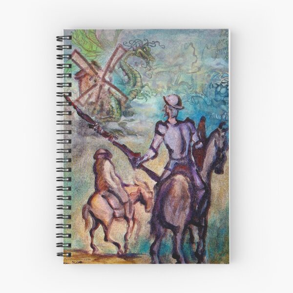 Item preview, Don Quijote w Molino de viento y dragón designed and sold by Kevin Middleton.