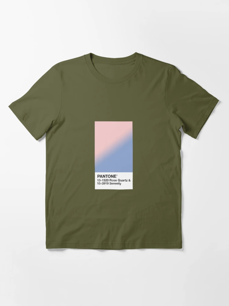 Rose Quartz and Serenity Pantone Essential T-Shirt for Sale by  aestheticqueen