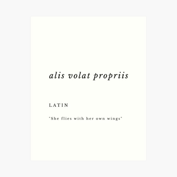 Item preview, ALIS VOLAT PROPRIIS designed and sold by epochstudio.