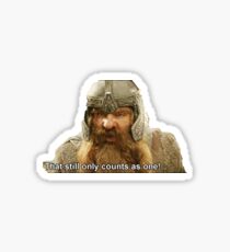 Gimli - still only counts as one Sticker