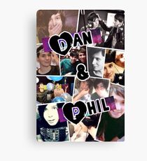 Dan und Phil Collage Leinwanddruck
