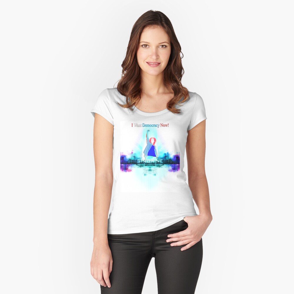 Item preview, Fitted Scoop T-Shirt designed and sold by STROHINE.