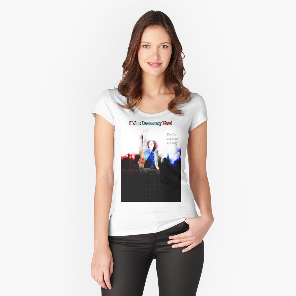 Item preview, Fitted Scoop T-Shirt designed and sold by STROHINE.