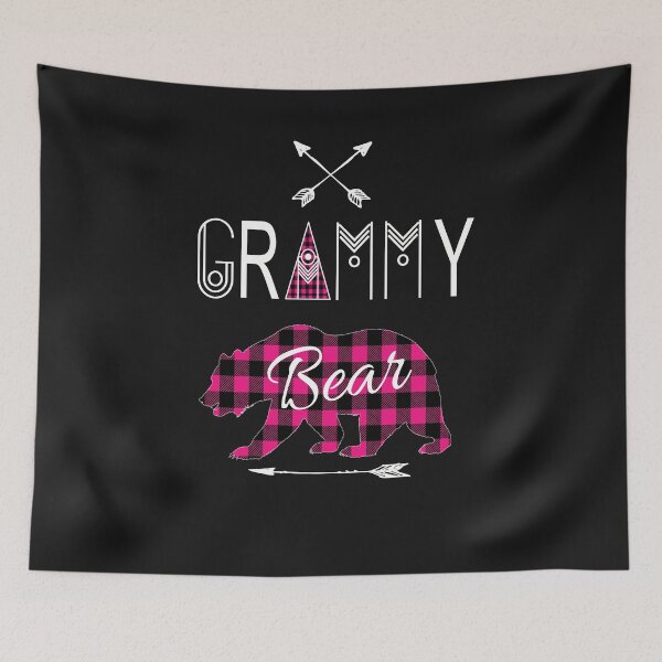 Item preview, Grammy Bear Pink Buffalo Plaid Family Christmas Camping Gift designed and sold by Sapphire Star.