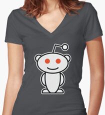 ★ reddit Women's Fitted V-Neck T-Shirt