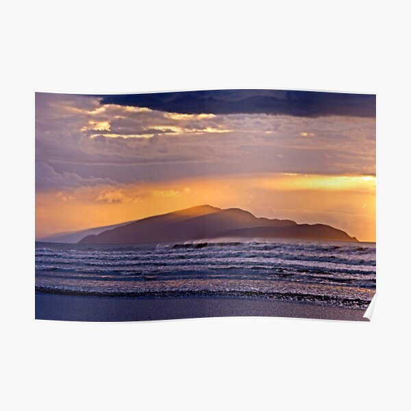 Evening Rays Reveal The Island Poster
