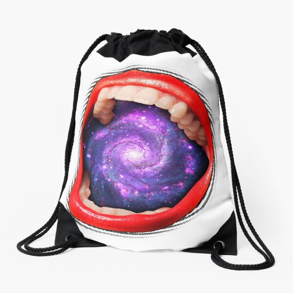 Cosmic Scream I Drawstring Bag